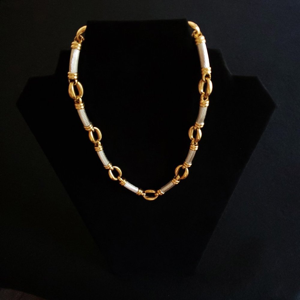 NLH Gold and Silver Bar Necklace